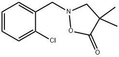 5-Isoxazolidinone, 2-[(2-chlorophenyl)methyl]-4,4-dimethyl- 구조식 이미지