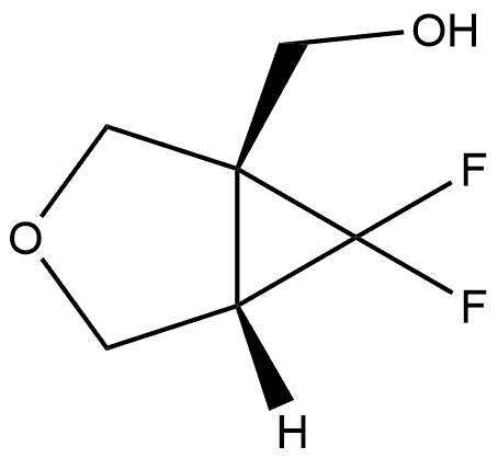 (1S,5S)-6,6-difluoro-3-oxabicyclo[3.1.0]hexan-1-yl]methanol Structure