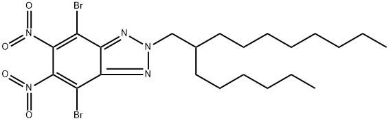 2H-Benzotriazole, 4,7-dibromo-2-(2-hexyldecyl)-5,6-dinitro- Structure