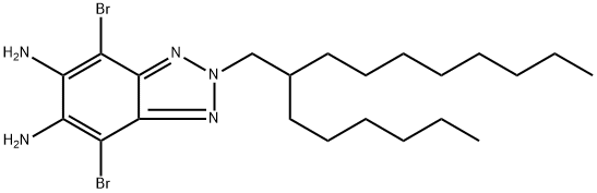 4,7-dibromo-2-(2-hexyldecyl)-2H-benzo[d][1,2,3]triazole-5,6-diamine Structure