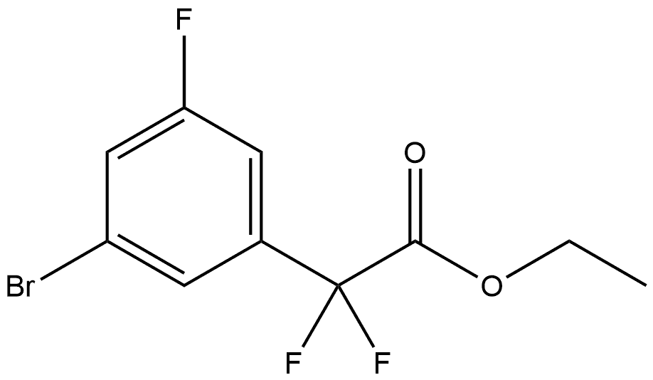Ethyl 3-bromo-α,α,5-trifluorobenzeneacetate Structure