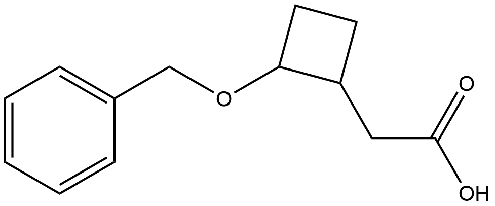 2-(2-(benzyloxy)cyclobutyl)acetic acid Structure