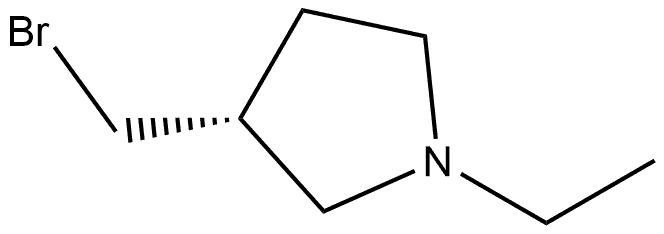 (R)-3-(bromoethyl)-1-methylpyrrolidine Structure