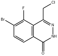 1(2H)-Phthalazinone, 6-bromo-4-(chloromethyl)-5-fluoro- Structure