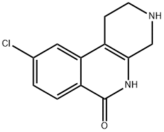 Benzo[c][1,7]naphthyridin-6(2H)-one, 9-chloro-1,3,4,5-tetrahydro- Structure