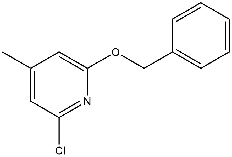 2-Chloro-4-methyl-6-(phenylmethoxy)pyridine Structure