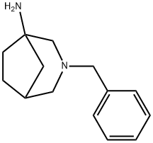 3-Azabicyclo[3.2.1]octan-1-amine, 3-(phenylmethyl)- Structure