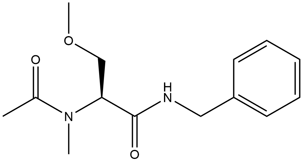 Propanamide, 2-(acetylmethylamino)-3-methoxy-N-(phenylmethyl)-, (2S)- Structure