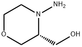 (3R)-4-Amino-3-morpholinemethanol 구조식 이미지