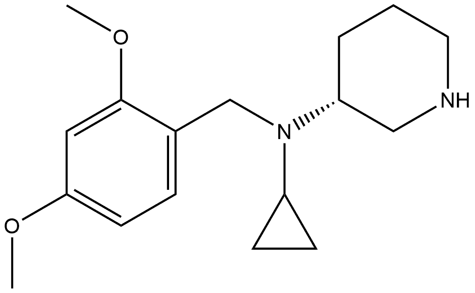 (R)-N-cyclopropyl-N-(2,4-dimethoxybenzyl)piperidin-3-amine Structure