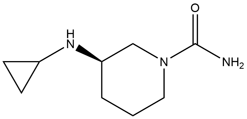 (R)-3-(cyclopropylamino)piperidine-1-carboxamide Structure