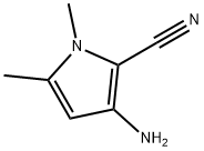 1H-Pyrrole-2-carbonitrile, 3-amino-1,5-dimethyl- 구조식 이미지