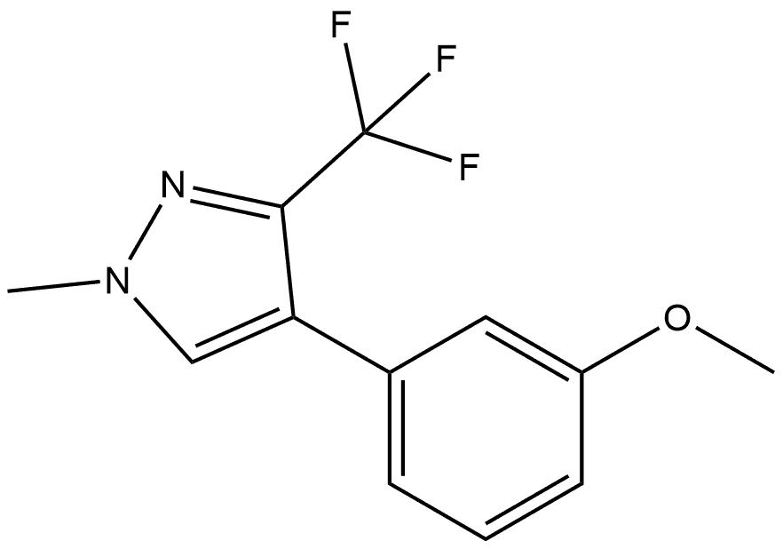 4-(3-Methoxyphenyl)-1-methyl-3-(trifluoromethyl)-1H-pyrazole Structure