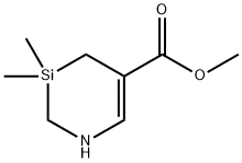 1-Aza-3-silacyclohex-5-ene-5-carboxylic acid, 3,3-dimethyl-, methyl ester Structure