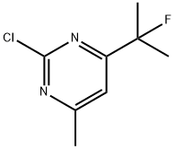 Pyrimidine, 2-chloro-4-(1-fluoro-1-methylethyl)-6-methyl- Structure