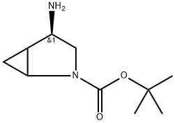 tert-Butyl (4R)-4-amino-2-azabicyclo[3.1.0]hexane-2-carboxylate Structure