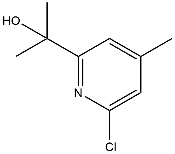 2-Pyridinemethanol, 6-chloro-α,α,4-trimethyl- 구조식 이미지