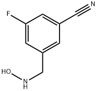 Benzonitrile, 3-fluoro-5-[(hydroxyamino)methyl]- Structure