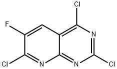 Pyrido[2,3-d]pyrimidine, 2,4,7-trichloro-6-fluoro- Structure