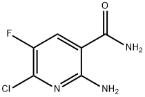 3-Pyridinecarboxamide, 2-amino-6-chloro-5-fluoro- Structure