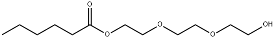 Hexanoic acid 2-[2-(2-hydroxyethoxy)ethoxy]ethyl ester Structure