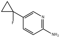 2-Pyridinamine, 5-(1-fluorocyclopropyl)- Structure