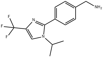 4-[1-(1-Methylethyl)-4-(trifluoromethyl)-1H-imidazol-2-yl]benzenemethanamine Structure