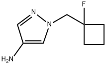 1H-Pyrazol-4-amine, 1-[(1-fluorocyclobutyl)methyl]- Structure