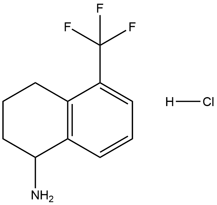 5-(Trifluoromethyl)-1,2,3,4-tetrahydronaphthalen-1-amine?hydrochloride Structure