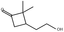 3-(2-hydroxyethyl)-2,2-dimethylcyclobutan-1-one Structure