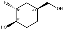 Cyclohexanemethanol, 3-fluoro-4-hydroxy-, (1S,3R,4R)- 구조식 이미지