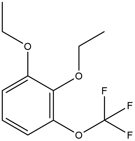 1,2-Diethoxy-3-(trifluoromethoxy)benzene Structure