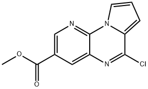 Pyrido[3,2-e]pyrrolo[1,2-a]pyrazine-3-carboxylic acid, 6-chloro-, methyl ester Structure