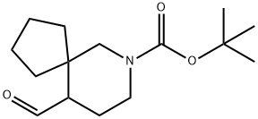 7-Azaspiro[4.5]decane-7-carboxylic acid, 10-formyl-, 1,1-dimethylethyl ester Structure