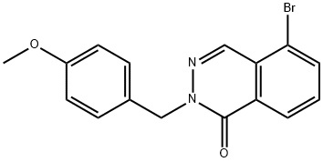 5-Bromo-2-[(4-methoxyphenyl)methyl]-1(2H)-phthalazinone Structure