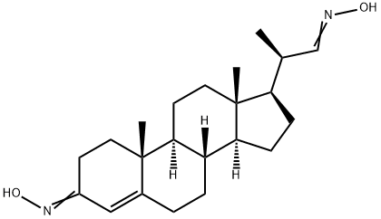 (NZ)-N-[(2S)-2-[(3Z,8S,9S,10R,13R,14S,17R)-3-hydroxyimino-10,13-dimeth yl-1,2,6,7,8,9,11,12,14,15,16,17-dodecahydrocyclopenta[a]phenanthren-1 7-yl]propylidene]hydroxylamine 구조식 이미지