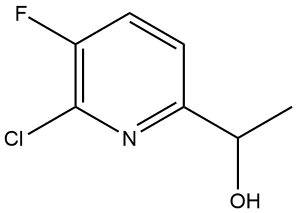 2-Pyridinemethanol, 6-chloro-5-fluoro-α-methyl- Structure