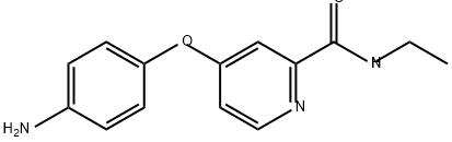 2-Pyridinecarboxamide, 4-(4-aminophenoxy)-N-ethyl- Structure