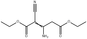 2-Pentenedioic acid, 3-amino-2-cyano-, 1,5-diethyl ester Structure