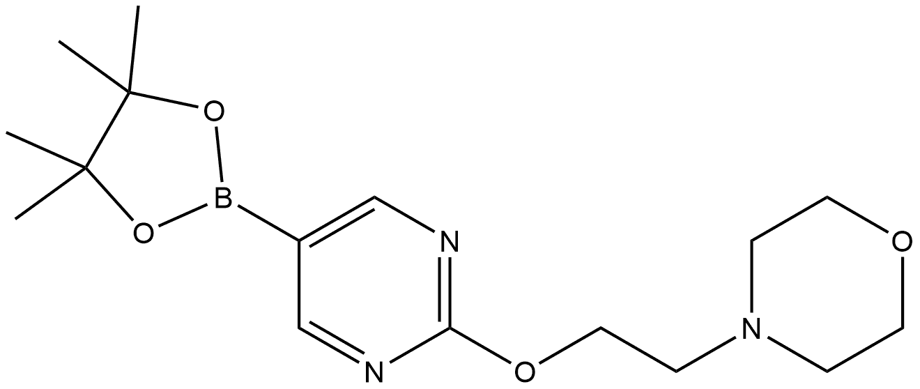 4-[2-[[5-(4,4,5,5-Tetramethyl-1,3,2-dioxaborolan-2-yl)-2-pyrimidinyl]oxy]ethy... Structure