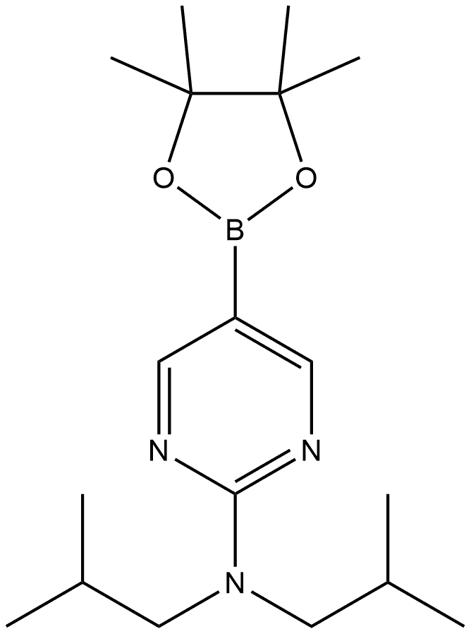 N,N-Bis(2-methylpropyl)-5-(4,4,5,5-tetramethyl-1,3,2-dioxaborolan-2-yl)-2-pyr... Structure