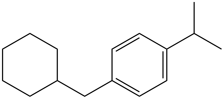 1-(Cyclohexylmethyl)-4-(1-methylethyl)benzene Structure