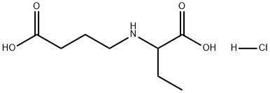 Butanoic acid, 2-[(3-carboxypropyl)amino]-, hydrochloride (1:1) Structure