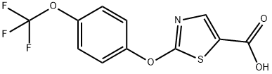 2-[4-(Trifluoromethoxy)phenoxy]-5-thiazolecarboxylic acid Structure