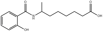 7-[(2-Hydroxybenzoyl)amino]octanoic acid Structure