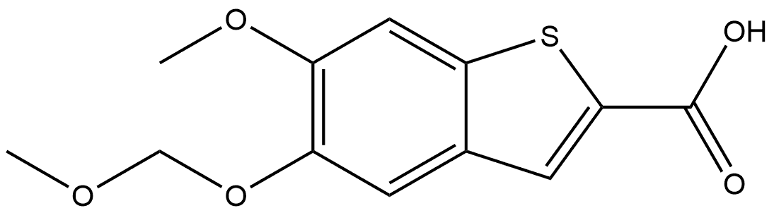 6-Methoxy-5-(methoxymethoxy)benzo[b]thiophene-2-carboxylic acid Structure