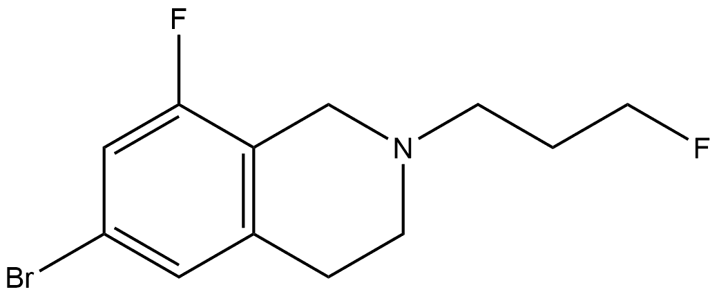 6-Bromo-8-fluoro-2-(3-fluoropropyl)-1,2,3,4-tetrahydroisoquinoline Structure