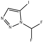 1H-1,2,3-Triazole, 1-(difluoromethyl)-5-iodo- Structure