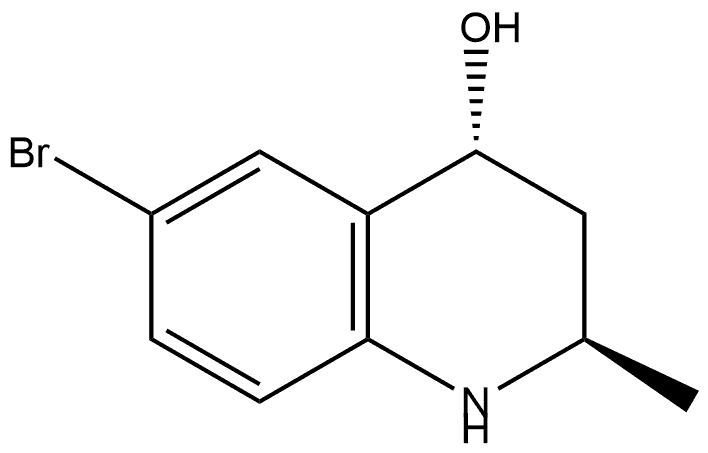 6-bromo-2-methyl-1,2,3,4-tetrahydroquinolin-4-ol 구조식 이미지