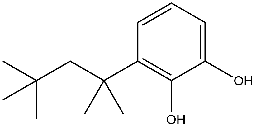 3-(1,1,3,3-Tetramethylbutyl)-1,2-benzenediol Structure